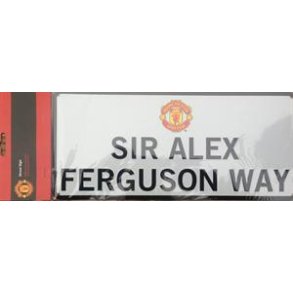 Mancheste United Sir Alex Ferguson skilt i metal